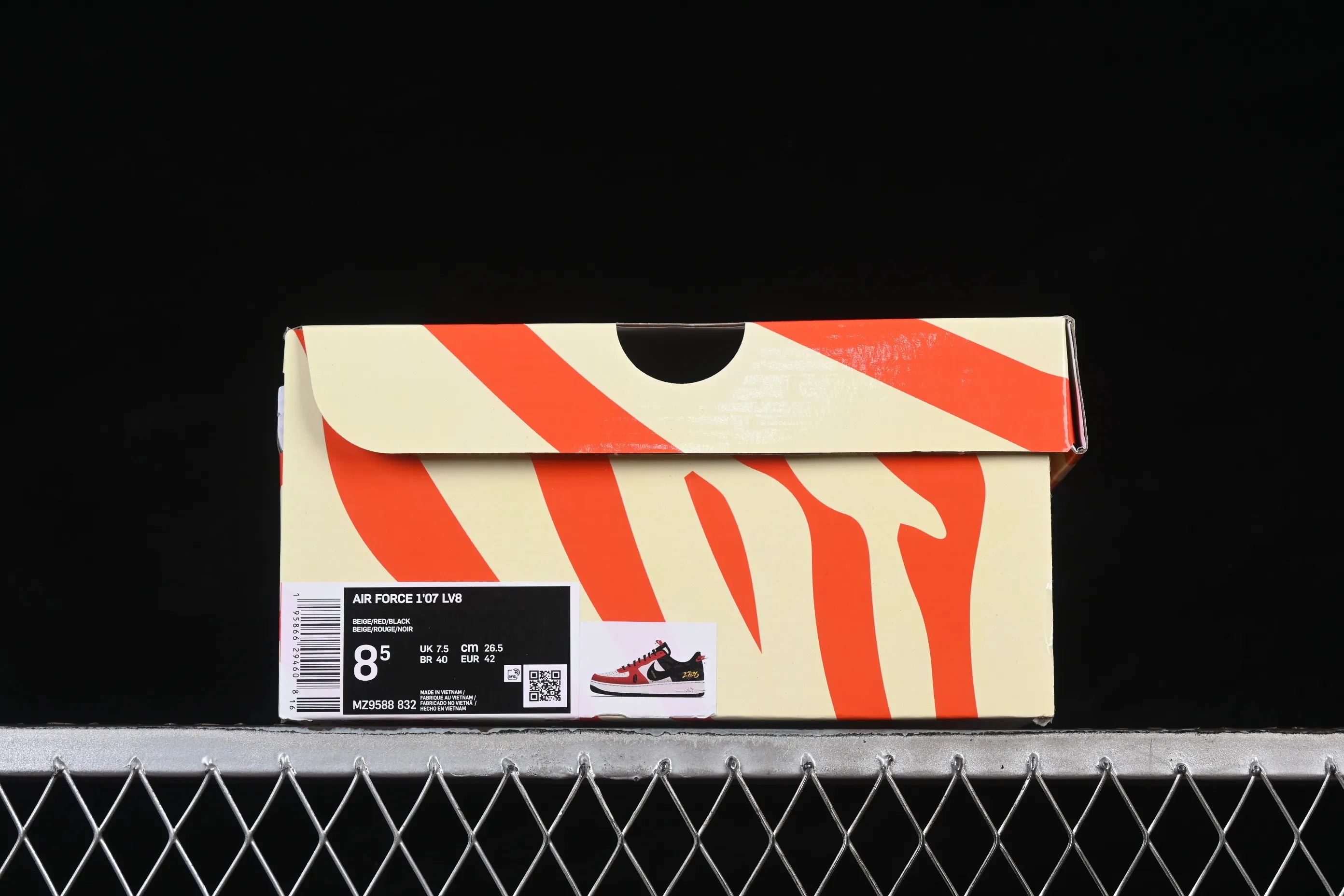 All categories Nk Air Force 1 Air Force series Nk Air Force 1 Low Air Force low top Nike Air Force 1'07 Low Year of the Horse limited edition Moiré Rima Air Force 1 low top casual sneakers MZ9588-832